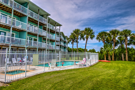 swimming pool at the condo complex